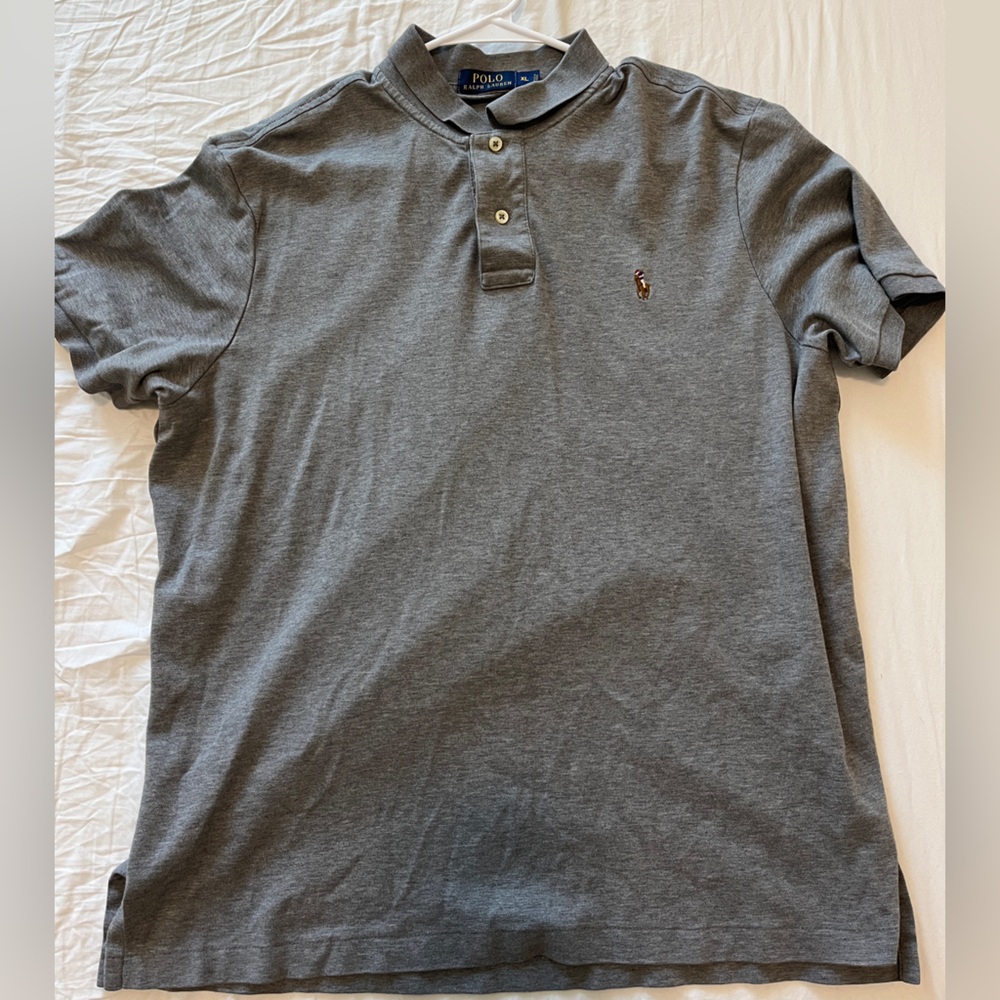 Mens Gray Ralph Lauren Polo